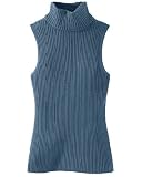 Sleeveless turtleneck