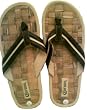 Corona Extra Square Straw Weave Leather Strap Mens Sandals