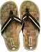 Corona Extra Square Straw Weave Leather Strap Mens Sandals