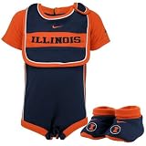 Nike Illinois Fighting Illini Navy Blue Infant Three Piece Gift Set