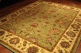 Safavieh Heritage HG343A Green 6' x 9' Handmade Wool Area Rug