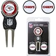Team Golf 31445 Kansas City Chiefs Divot Tool Pack with Signature tool