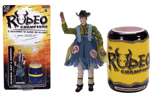 Rodeo Clown & Barrel Set