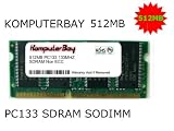 Produkt-Bild: KOMPUTERBAY 512MB SDRAM SODIMM (144 Pin) 133Mhz PC133 RAM for Brother printers