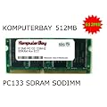 KOMPUTERBAY 512MB SDRAM SODIMM (144 Pin) 133Mhz PC133 RAM for Brother printers