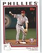 2004 Topps Baseball Card # 468 Chase Utley - Philadelphia Phillies - MLB Trading Card in a Screwdown Case!