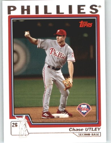 2004 Topps Baseball Card # 468 Chase Utley - Philadelphia Phillies - MLB Trading Card in a Screwdown Case!