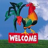 IMAGE OF Inflatable Rooster Outdoor Garden Charm Banner