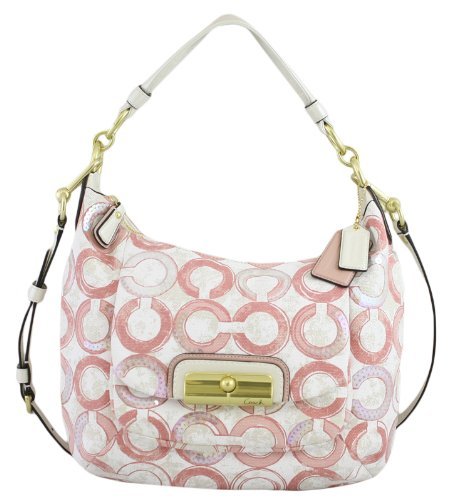 Coach Signature Kristin Sequin Convertiable Shoulder