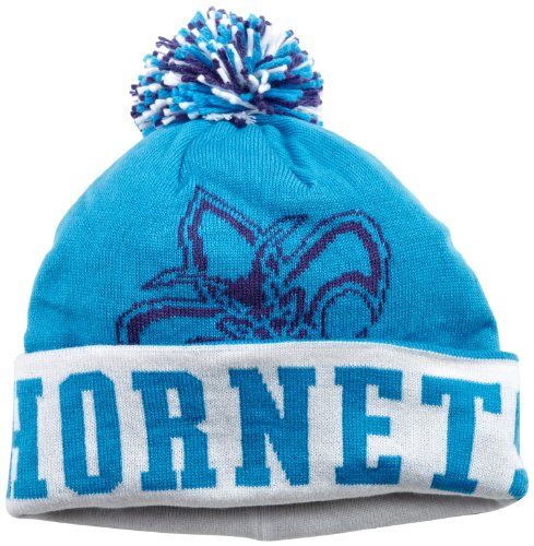 NBA Men's Long Knit Hat - Ke81Z, New Orleans Hornets, One Size, Creoleblue/white/purple