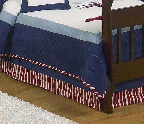 Vintage Aviator Bed Skirt for Crib and Toddler Bedding Sets by JoJo Designs