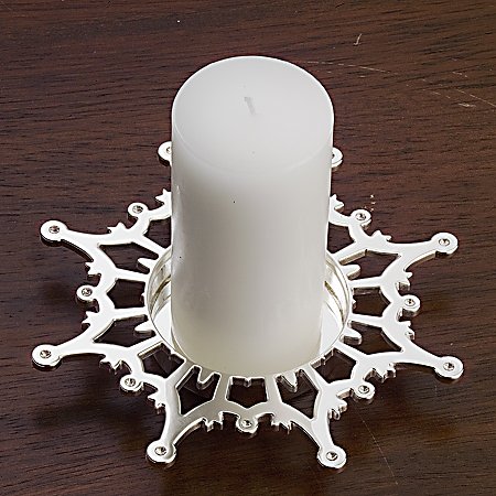 2 INCH SILVER PLATED PILLAR CANDLEHOLDER