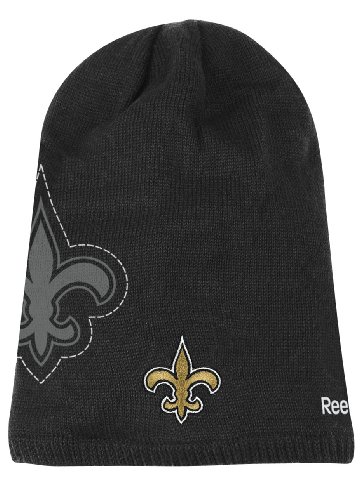 New Orleans Saints Reebok 2010 Player Sideline Cuffless Long Knit Hat