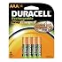 4-pack AAA Duracell Stay-Charged Rechargeable Batteries $6.84