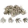 20 Bead Caps Necklace Chain Charm Bails Beading Part