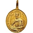 14K Yellow Gold St. Jerome Medal - 23.00x19.50mm