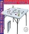 MBR Industries BC-90014 Folding Metal-Leg Dominos Table