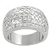 Tressa Silvertone Round-cut Cubic Zirconia Ring