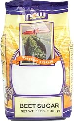 NOW Foods Beet Sugar, 3 Pound Bags (Pack of 8)