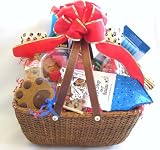 Canine Cravings Gift Basket - Large Basket Packed Full of a Dogs Favorite Treats