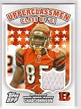 2007 Topps Draft Picks And Prospects Upperclassmen Jersey #CJ Chad Johnson - Cincinnati Bengals (Piece of Authentic Game-Worn Jersey) (Football Cards)
