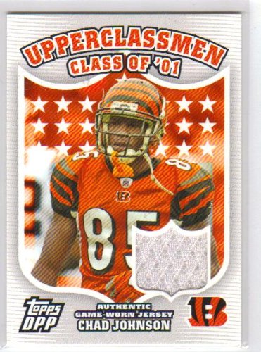 2007 Topps Draft Picks And Prospects Upperclassmen Jersey #CJ Chad Johnson - Cincinnati Bengals (Piece of Authentic Game-Worn Jersey) (Football Cards)