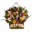 Amelia's Garden Preserved Floral Bow Basket Wall Display