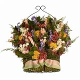 Amelia's Garden Preserved Floral Bow Basket Wall Display