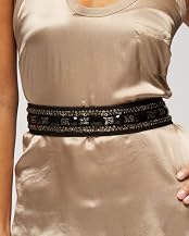 Jeweled Sequin Stretch Belt