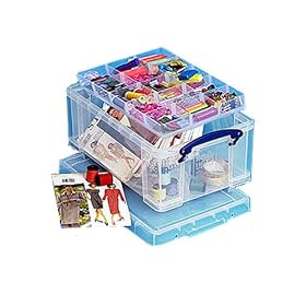 Really Useful 9 Litre Hobby Box with 4 Organiser Trays