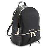 (マイケルコース)MICHAEL KORS リュック 30S5GEZB1L 001/BLACK MICHAEL KORS バックパック　RHEA ZIP SM BACK PACK/リア レザー ブラッ
