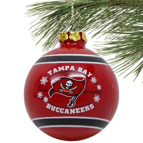 Tampa Bay Buccaneers 2011 Snowflake Glass Ball Ornament