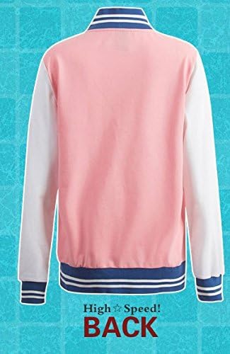 Iwatobi Swim Club Haruka Nanase Nagisa Hazuki Cosplay Hoodie Coat Jacket (Large)