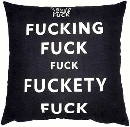 Biodawn Cotton Linen Square Decorative Black Lettering Pillow Case Cushion Cover 45cm x 45cm