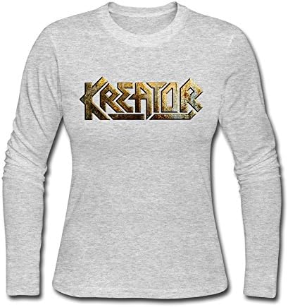 FANNG Women's Kreator Logo Long Sleeve T-shirts Gray S