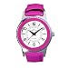 AK Anne Klein Women's Silver-Tone and Magenta Enamel Sport Watch #108659WTMA