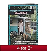 Mum Dad Fun Photo Anniversary Card