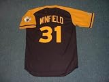 DAVE WINFIELD San Diego Padres 1978 Majestic Cooperstown Throwback Away Baseball Jersey, Medium