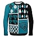 FOCO NFL Jacksonville Jaguars BUSY BLOCK Ugly Sweater, Large