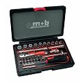 Peddinghaus 9030000001 Steckschl�sselsatz 1/4 36-teilig rot/schwarz