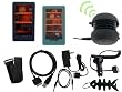 iShoppingdeals - Black/Green Silicone Case + Rechargeable Speaker + Car Charger + AC Home Charger + USB Data Cable + 3.5mm Audio Cable + Screen Protector + Armband + Beltclip + Fishbone Keychain for Microsoft Zune HD 16GB 32GB Series