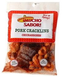 Energy Club Pork Cracklins, Spicy (Pack of 36)