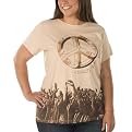 Plus License Short Sleeve Tee - Reach For Peace - Buttercup