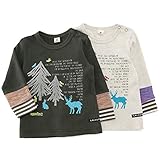 【アウトレット】 La Chiave ロングスリーブTシャツ(80～130cm) キムラタンの子供服 ライトベージュ 90 ( 53317x53517-143 )