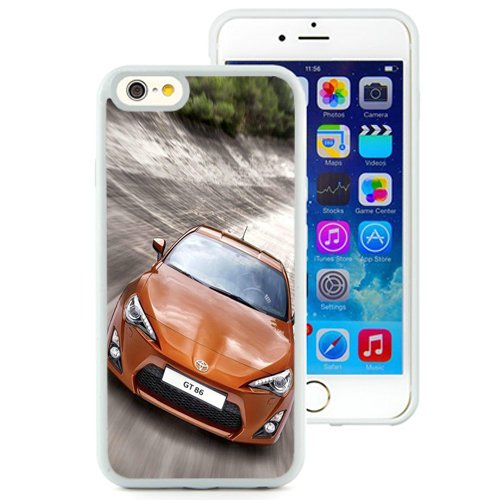 BEIWU iPhone 6 Case,2014 Toyota Gt 86 White Shell Case for iPhone 6S 4.7 Inch,TPU Cover