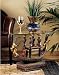 Ancient Egyptian Collectible Boat Glass-topped Sculptural Table