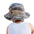 Dozer Boys Cotton Sun Hat Bucket with Chin Strap Major Camo (5-12 Years) ~ Dozer