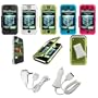 Apple iPhone Aircraft Aluminum Metal Case with Full Frontal Touch Screen Protector Shield - Bundled with 12v Rapid Premium Car Charger and Home Travel Wall AC Adapter Charger - Available in 5 Color Choices (Compatible with 1st Generation ONLY)