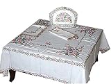 Square Table Linens and Napkins Cotton Embroidered