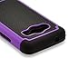 Samsung Galaxy Ace 4 Lite Case, RANZ Black/ Purple Heavy Duty Dual Layer Armored Hybrid Case Cover For Samsung Galaxy Ace 4 Lite G313ML